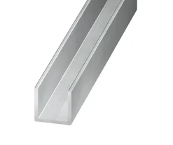 CQFD Profilé U aluminium brut 15 x 10 x 15 x 1,5 mm, 2 m