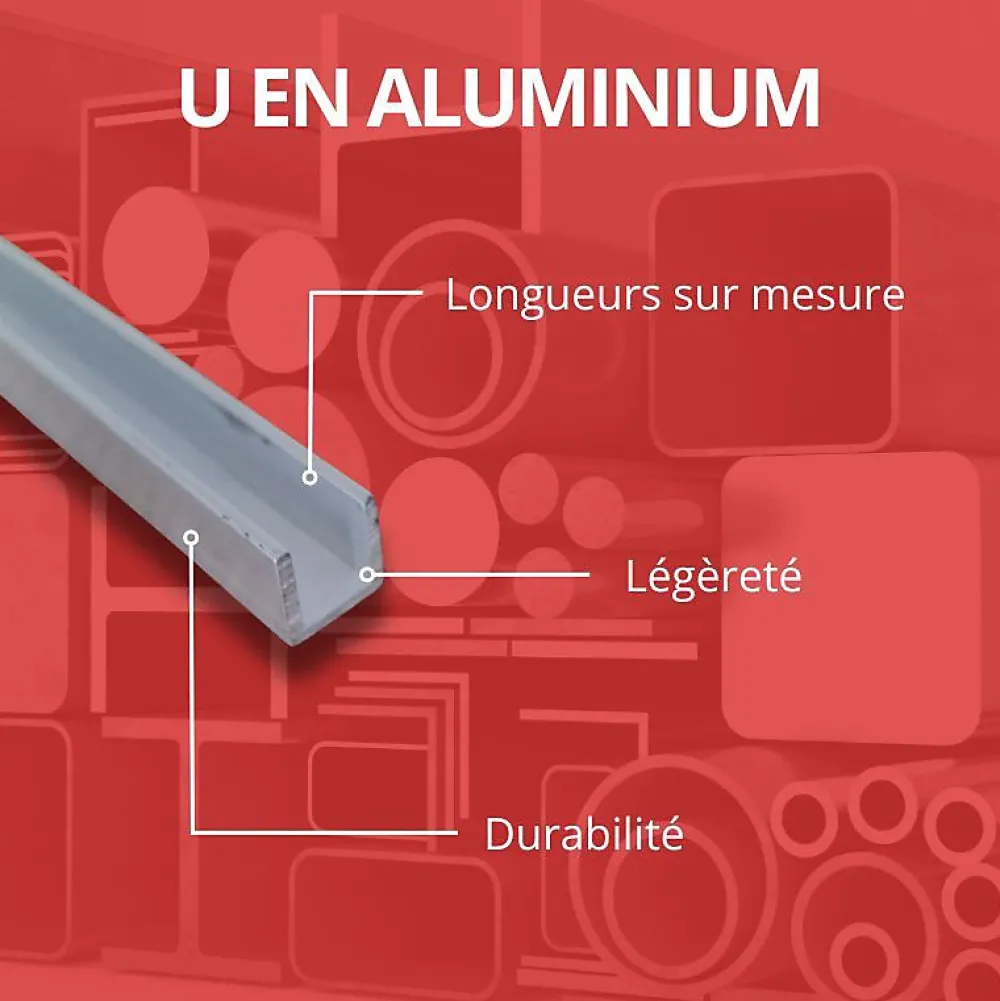 Comment Fer Profilé u aluminium 30x30 ep 3 mm, Longueur : 3 metres -