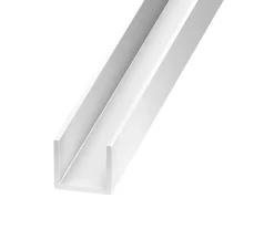 CQFD Profilé U PVC blanc 6,2 x 8,7 x 6,2 mm, 1 m