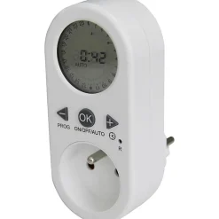 Chacon Prise Étanche-Programmateur digital + grand écran LCD -