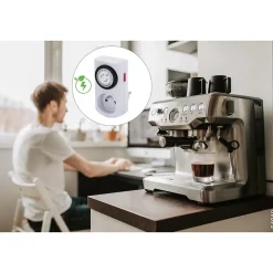 Chacon Prise Étanche-Programmateur mécanique + interrupteur -