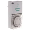 Zenitech Prise Étanche-Programmateur mécanique Schuko IP44 noir