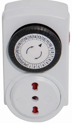 Velamp Programmateur quotidien 24 heures, avec fiche / prise 10 / 16A