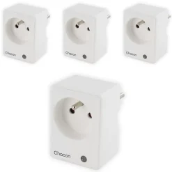 Chacon Prise Étanche-4 programmateurs Wi-Fi suivi consommation -