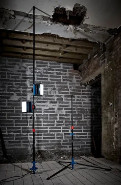Erbauer Projecteur de chantier double sur pied 2000 lumens