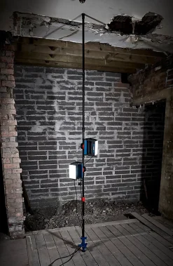 Erbauer Projecteur de chantier double sur pied 2000 lumens