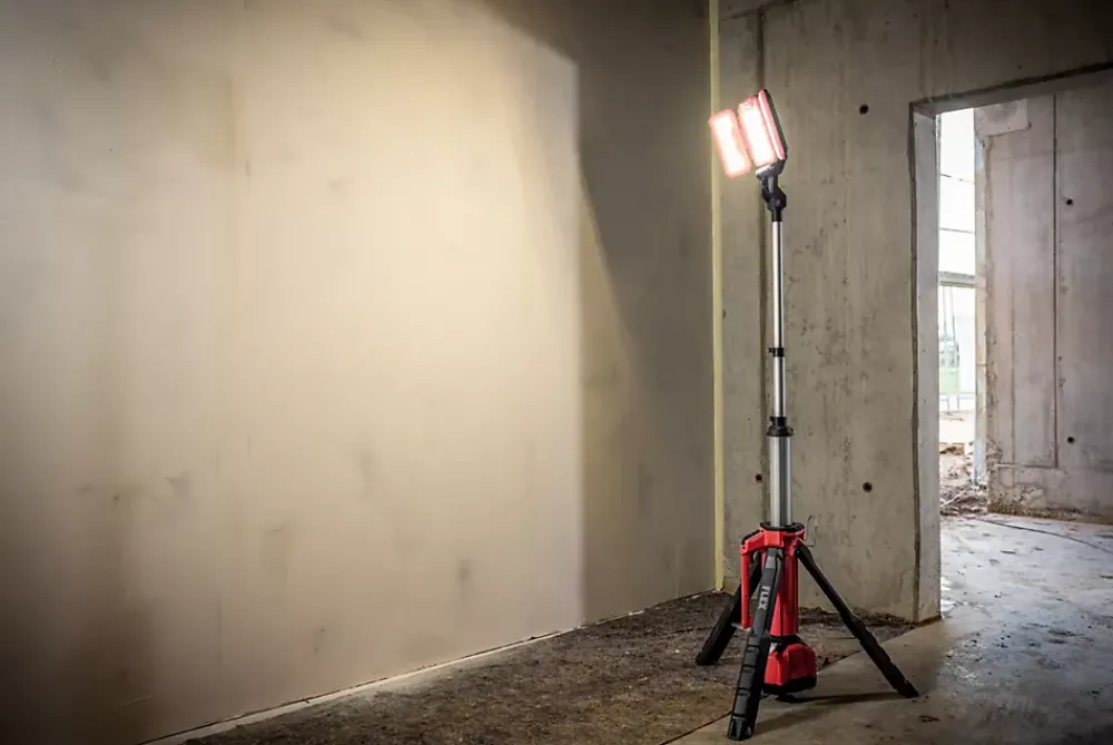 FLEX Projecteur Et Lampe De Chantier-Projecteur de chantier TL 4000 LED 18V/230V avec trépied - sans batterie ni chargeur