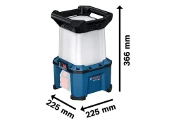 Bosch Projecteur de chantier hybride GLA 18VH-7500 7 500 lm 18V sans batterie ni chargeur 06014A5000