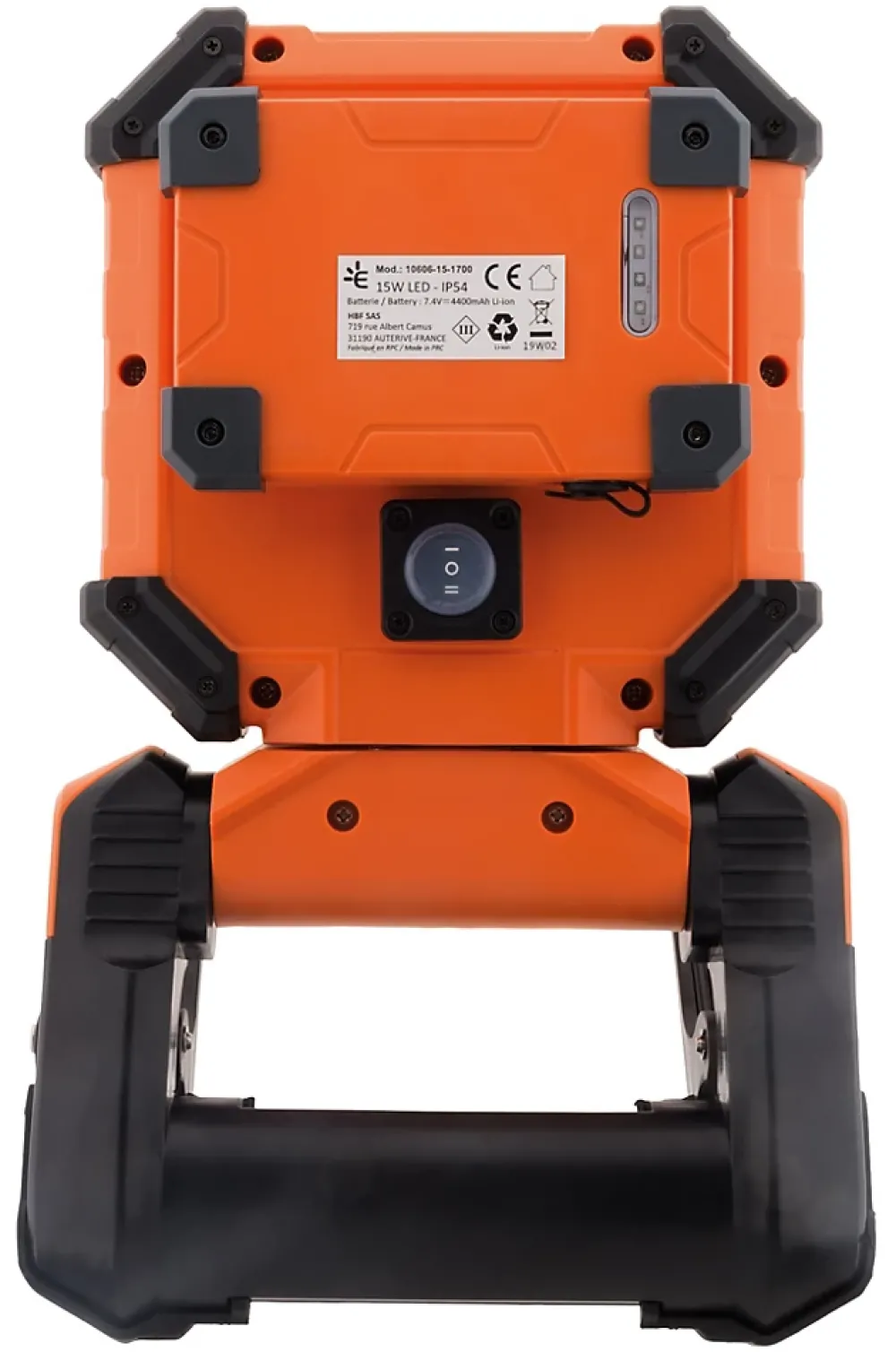 Zenitech Projecteur de chantier sur batterie 15W 1700lm IP54