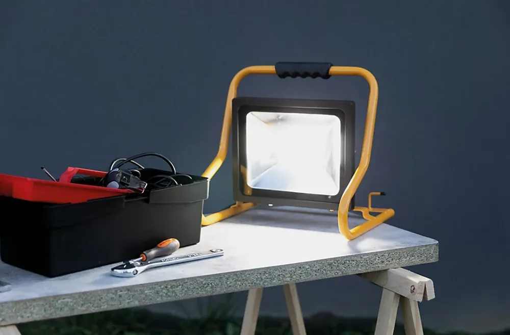 Zenitech Projecteur Et Lampe De Chantier-Projecteur LED 50W Chantier IP65 - Jaune -