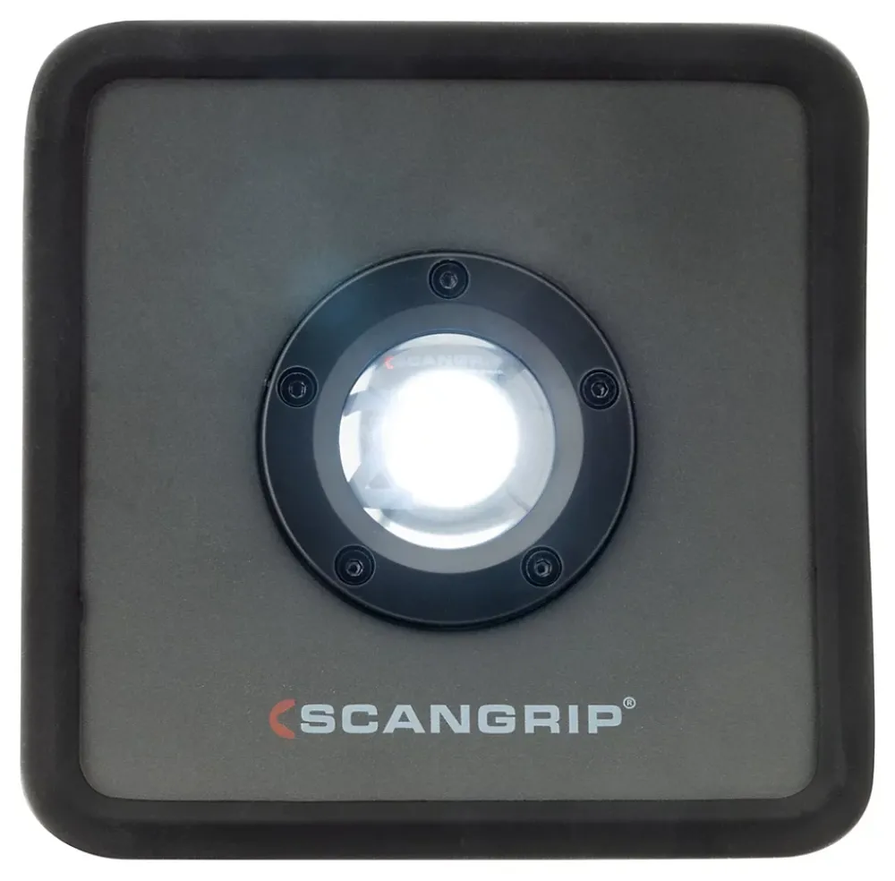 SCANGRIP Projecteur NOVA R rechargeable ultra compact - jusqu'à 2000 lumens - technologie LED COB. 20H d'autonomie - Certifié IP67