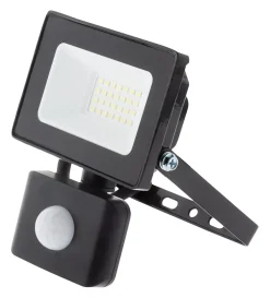 Zenitech Projecteur Et Lampe De Chantier-PROJECTEUR SENSOR 10W 900LM IP65 NOIR