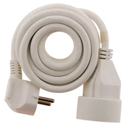 Zenitech Rallonge Électrique-Prolongateur 16A 2P+T blanc 5m