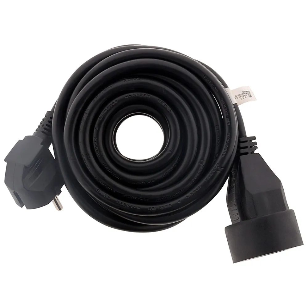 Zenitech Rallonge Électrique-Prolongateur 16A 2P+T noir 5m