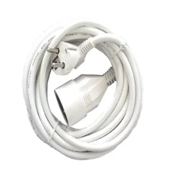 Chacon Rallonge Électrique-Prolongateur HO5VVF 3x1,5mm²- 5m - blanc -