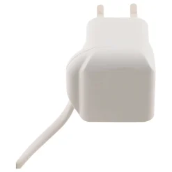 Zenitech Prolongateur HO3VVH2-F 2x0,75mm² 6A 3m avec prise gigogne - Blanc -