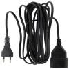 Zenitech Rallonge Électrique-Prolongateur H03VVH2F 6A 3m - Noir -