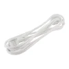 Chacon Prolongateur textile fiche plate 3m - blanc -