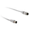 Zenitech Prolongateur TV mâle/mâle + adaptateur F/F 5m -