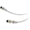 Zenitech Prolongateur TV mâle/mâle + adaptateur F/F 2m -