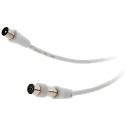 Zenitech Prolongateur TV mâle/mâle + adaptateur F/F 2m -