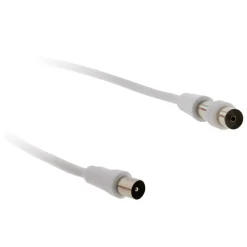 Zenitech Prolongateur TV mâle/mâle + adaptateur F/F 2m -