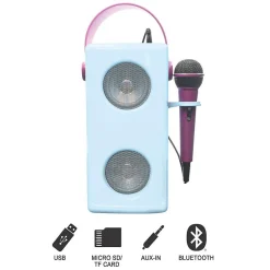 Lexibook Puissante enceinte Bluetooth lumineuse La Reine des Neiges avec micro