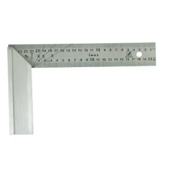Wilmart Équerre de menuisier 300 x 165 mm avec lame inox gravée -