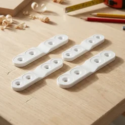 Diall Equerre De Fixation-4 équerres d'assemblage Plastique L.22 x H.48 x P.48mm