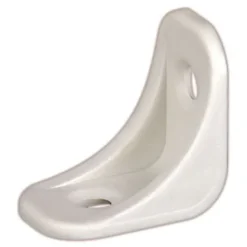 Diall Equerre De Fixation-20 équerres plastique blanc 24 x 24 mm