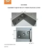 Vis Express Équerres Taquet LIT 3 Trous 55X65X35X3 Acier - 1 pièce