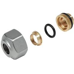 Giacomini Raccord À Visser-Raccord à compression pour tube cuivre R178 - Diamètre: 18X18mm