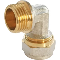 Somatherm for you Tube Et Raccord Multicouche-Raccord coudé à compression pour tube Multicouche Ø16 - coude mâle 15/21 (1/2")