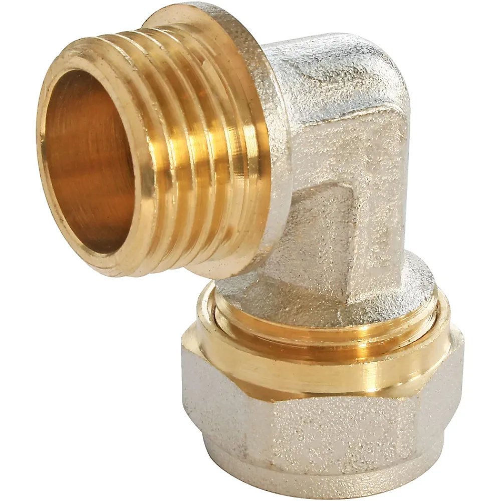 Somatherm for you Tube Et Raccord Multicouche-Raccord coudé à compression pour tube Multicouche Ø20 - coude mâle 15/21 (1/2")