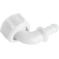 Somatherm for you Alimentation Pour Machine À Laver-Raccord coudé Entrée Ecrou tournant 20/27 - Sortie tétine cannelée