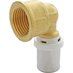 Somatherm for you Raccord coudé à sertir pour tube Multicouche Ø20 - coude femelle 15/21 (1/2")