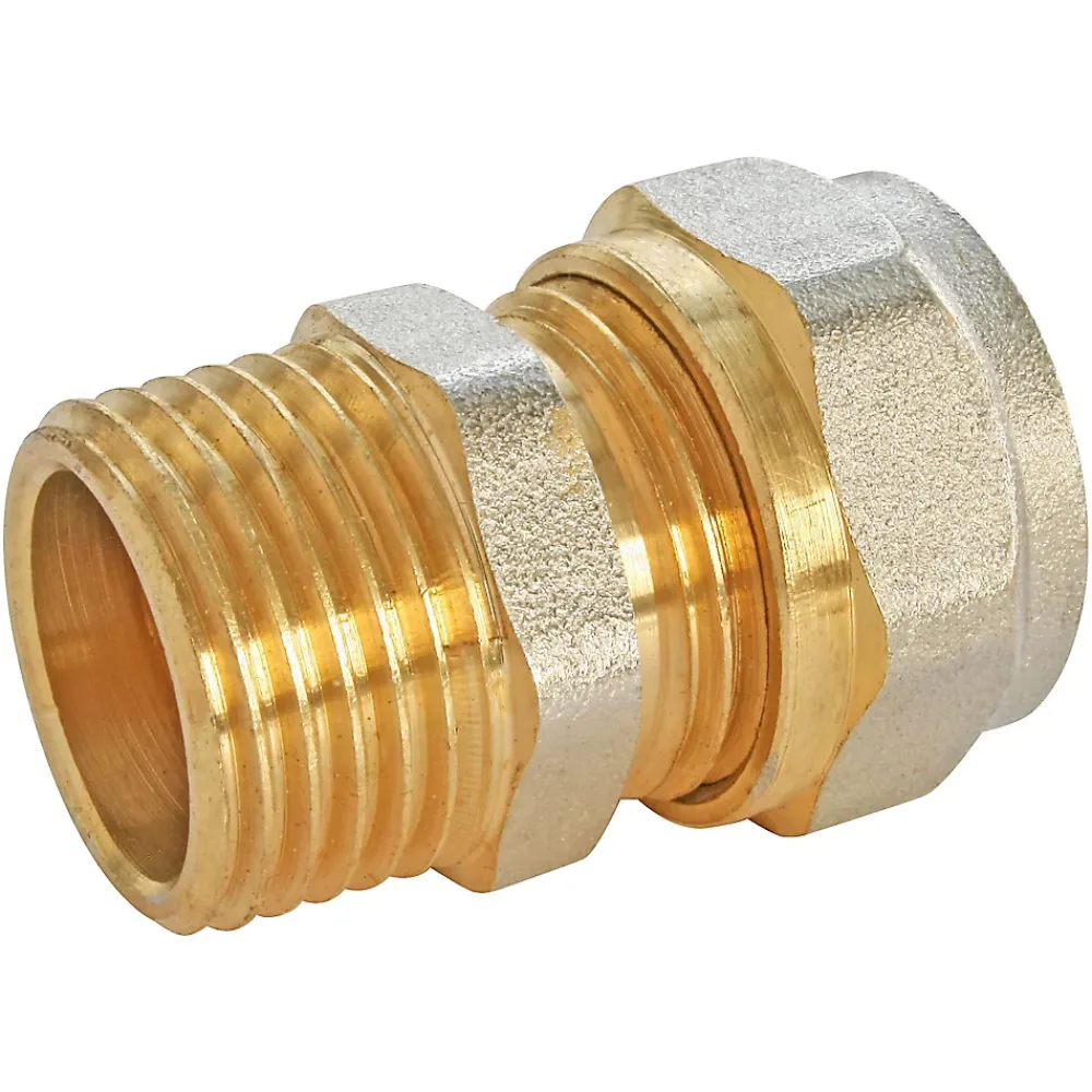 Somatherm for you Tube Et Raccord Multicouche-Raccord droit à compression pour tube Multicouche Ø16 - droit mâle 15/21 (1/2")