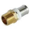 Somatherm for you Raccord droit à sertir pour tube Multicouche Ø16 - droit mâle 15/21 (1/2")