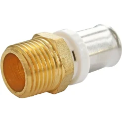 Somatherm for you Raccord droit à sertir pour tube Multicouche Ø16 - droit mâle 20/27 (3/4")