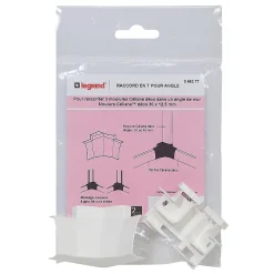 Legrand Raccord en T pour angle, pour moulure CELIANE Déco 30 x 12,5 mm