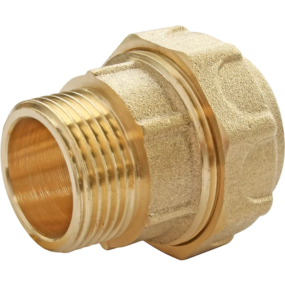 Somatherm for you Raccord laiton droit pour PE Ø25 - Mâle 20/27 (3/4")