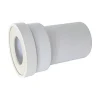 Regiplast Robinet Chasse D'Eau-Raccord - Pipe droite mâle - 100mm - Couleur blanche - Idéale pour installations sanitaires