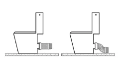 Ceta Tube Et Raccord Pehd-Raccord WC extensible MULTIDROIT - Extensibilité: 180-380mm - raccordement canalisation diam : 93 et 100 mm