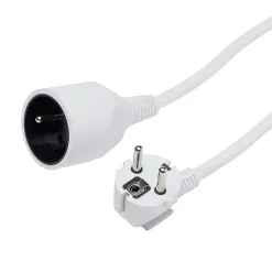 Rallonge Électrique-Rallonge blanche H05VVF 3G1 5mm² 10m avec clapet