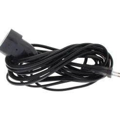 Zenitech Enrouleur Électrique-Rallonge de câble HO5VV-F 2x1mm² - 5m - noir -