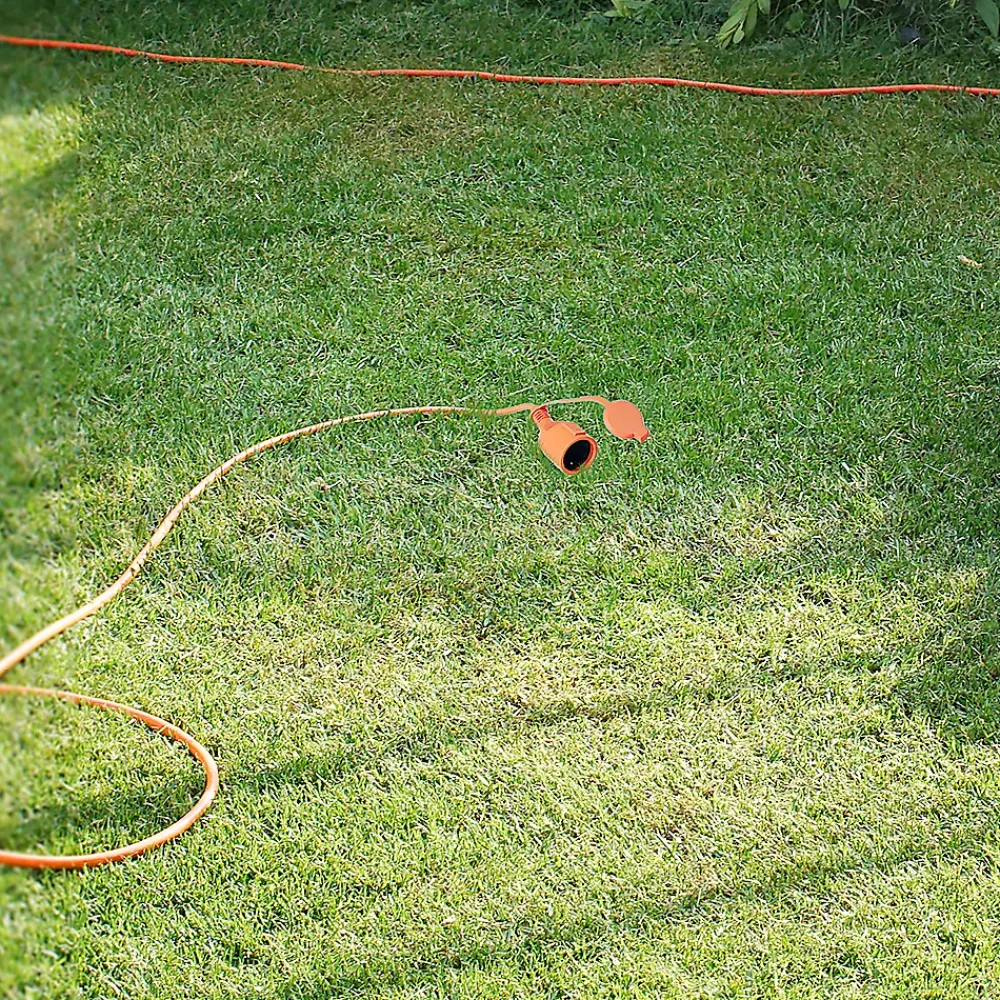 Horoz Electric Rallonge de jardin orange Schuko 10 m 3x1,5 mm² IP44 HOROZ