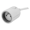 Zenitech Rallonge Électrique-Rallonge Easyeject 3m - blanc -