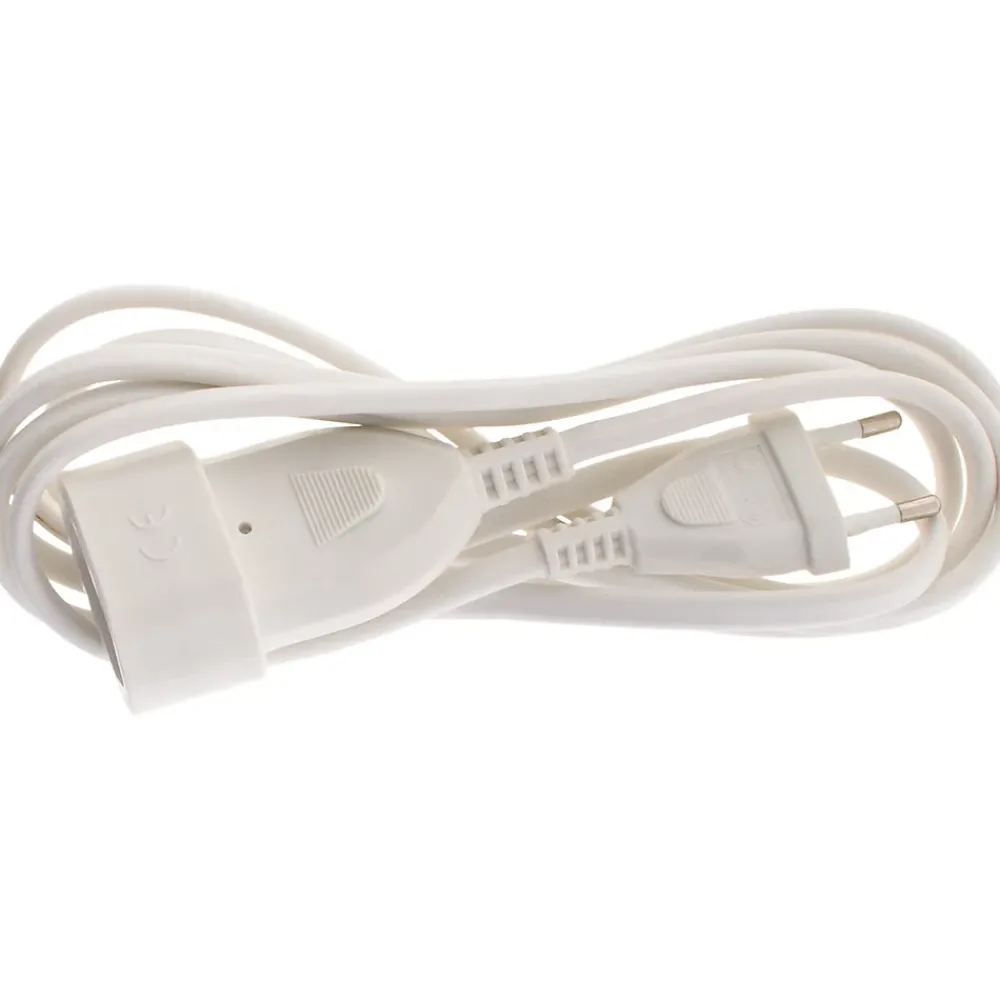 Zenitech Rallonge Électrique-Rallonge HO3VVH2-F 2m - Blanc -