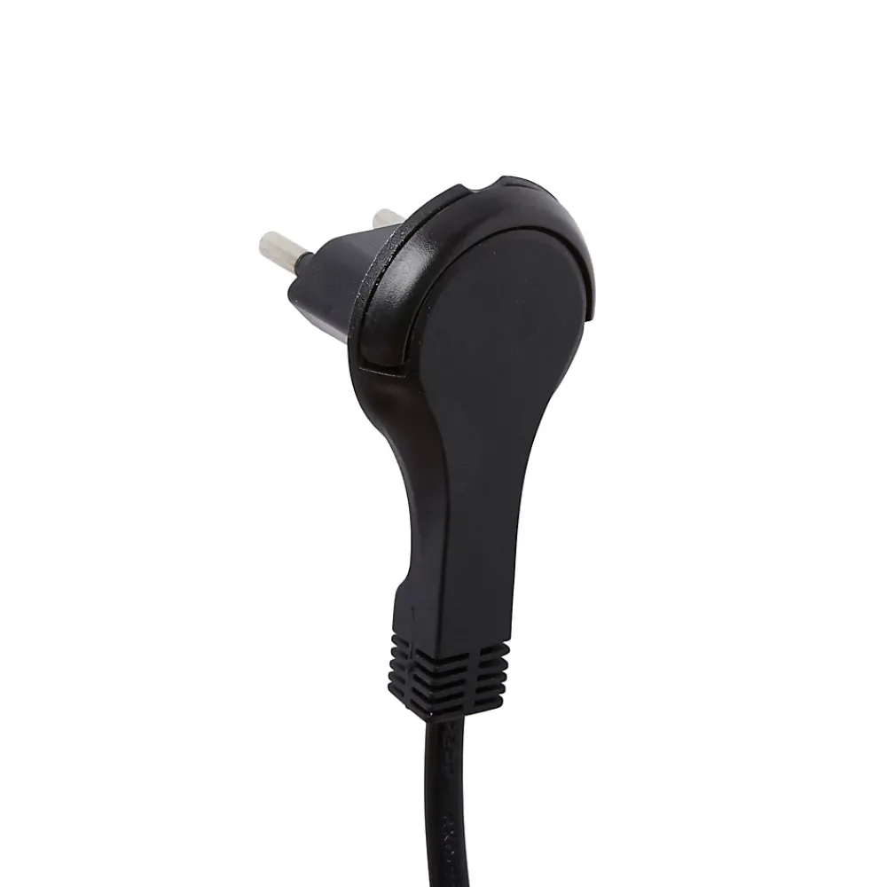 Diall Rallonge intérieur H03VVH2-F 2 x 0.75mm² 3m prise noir