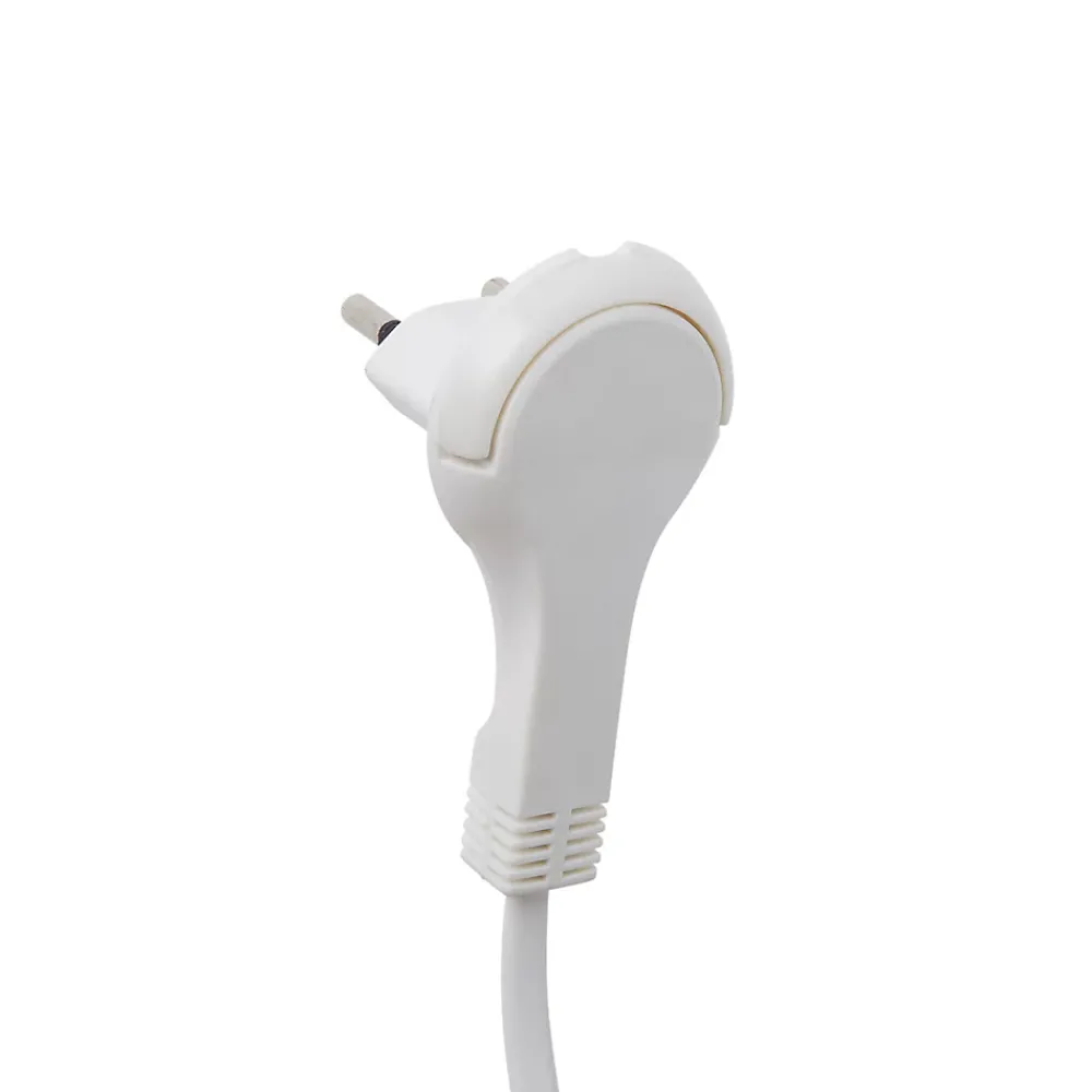 Diall Rallonge intérieur H03VVH2-F 2 x 0.75mm² 3m prise blanc